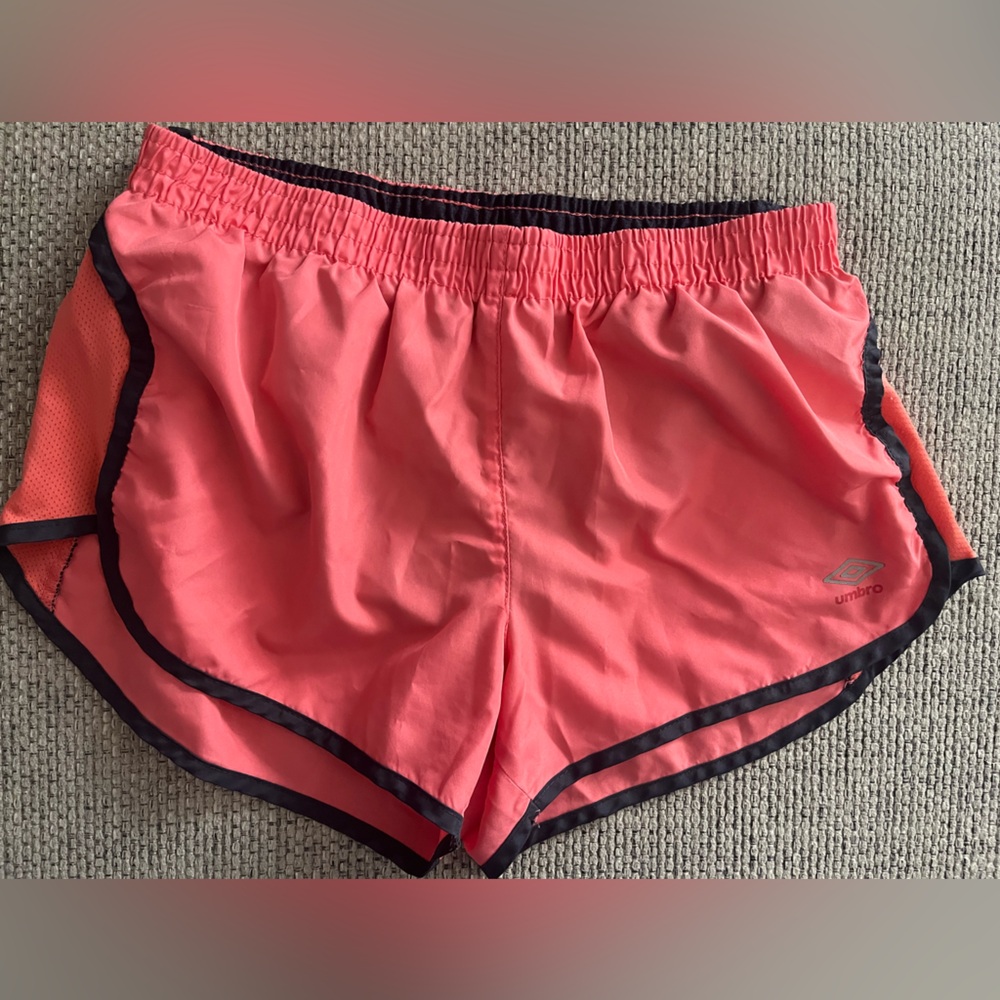 Umbro Peach and Grey Athletic Shorts